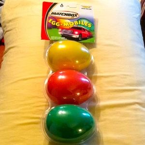 Vintage 2002 Mattel Matchbox Egg-Mobiles die cast vehicles cars toys Easter eggs